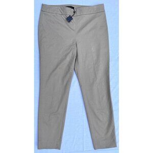 NEW Talbots Womens Ankle Pants Size 10P Khaki Stretch Slim Cotton Blend